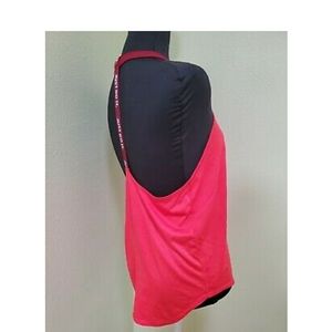 NIKE small loose fit logo RACERBACK tank salmon